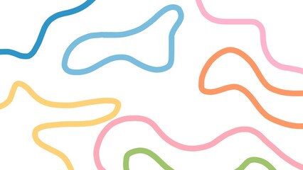 Abstract colorful shapes with black outlines. Modern stained glass or mosaic pattern. It is perfect for children's products, creative packaging, website backgrounds, book covers, and unique stationery