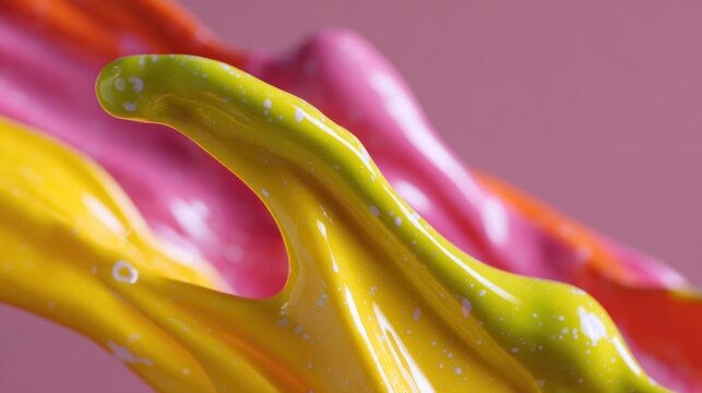 colorful paint splash background with abstract liquid shapes