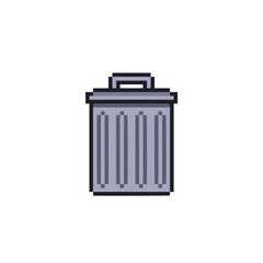 trash can icon pixel art