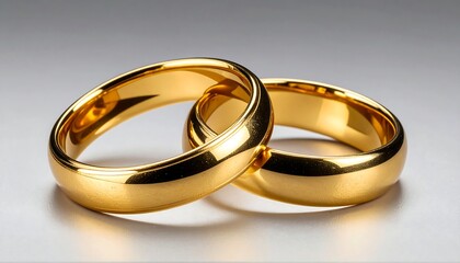 Two golden wedding bands