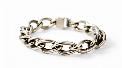 Metal chain link bracelet showcases a strong and stylish accessory for everyday wear or special occasions