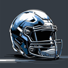 American football helmet vector
