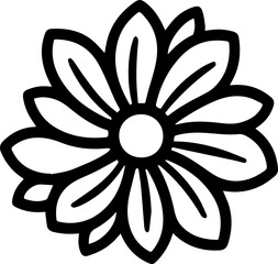 Modern Minimalist flower or botanical floral design for branding or corporate identity
