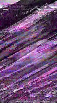 Vertical background featuring TV glitches, noise, and bad signal distortion. VHS aesthetics, and creative vertical content