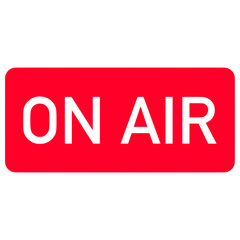 Red On Air Sign for Live Streaming and Broadcasting, On Air sign 
