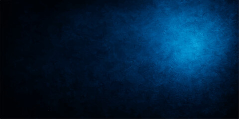 Old vintage blue grunge texture on a dark wall background with a subtle pattern design