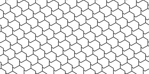 Seamless Geometric Heptagon Pattern. Modern Vector Diagonal Tessellation Tile. A pattern for blueprint or part of a building facade. 