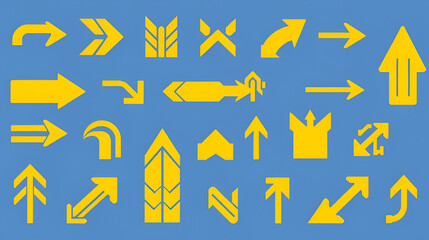 Arrow icon. Mega set of vector arrows