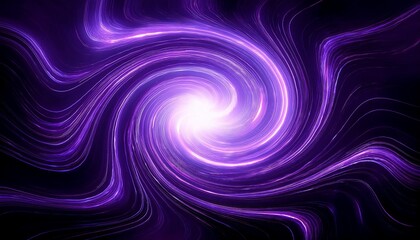 Obraz premium Abstract Digital Art Of Swirling Purple Energy Circles With Glowing Core And Lightning Effects On A Dark Background