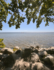 rocky coast of the sea, Baltic nordic sea