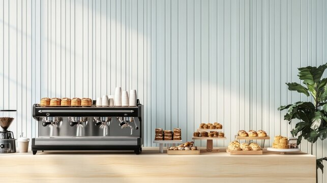 Modern coffee bar interior design