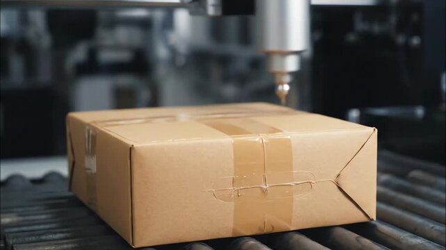 Sealed Parcel Box Ready for Shipping