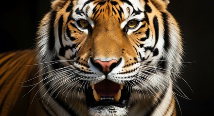 Obraz premium Majestic Tigers Intense Gaze.