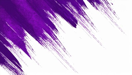bold purple paint brush strokes on white background with dynamic diagonal texture abstract design perfect for wallpaper banner or creative backdrop