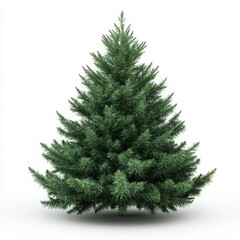 Fototapeta premium christmas fir tree with decorations