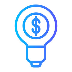 business and finance gradient icon