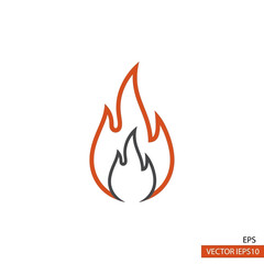 vector fire icon