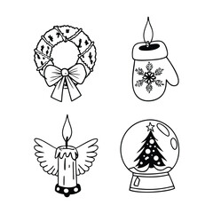 Christmas Icon Pack | Modern Gradient Holiday Vector Collection.