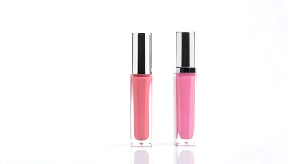 Two tubes of tinted lip gloss