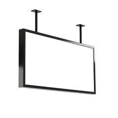 Blank Hanging Sign Mockup isolated on transparent background