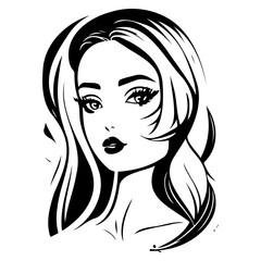 beauty girl illustration sketch