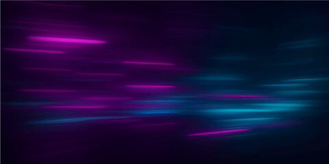 Colorful abstract background with glowing blue and purple particles in a dynamic wave pattern
