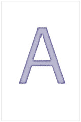 letter a made of colorful numbers