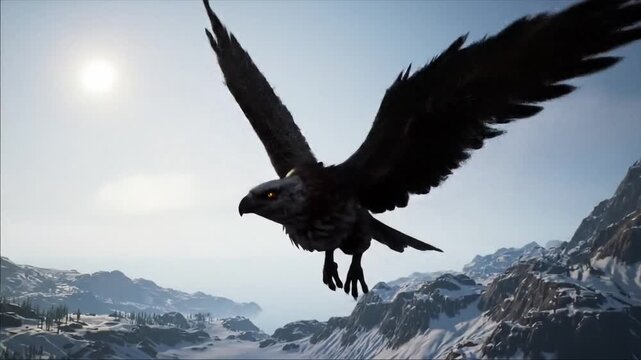 eagle in flight