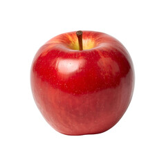 red apple on white background