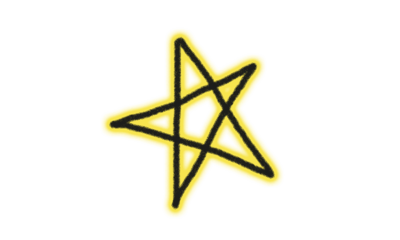 Yellow Hand-drawn Star PNG, Doodle Star Illustration, Transparent Background, Cute Star Clipart