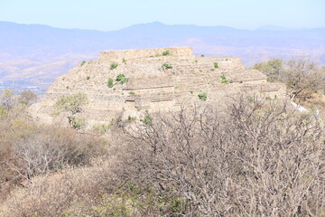 Mexico Mayan city ruins in Monte Alban near Oaxaca