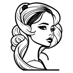 beauty girl illustration sketch