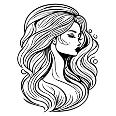 woman beauty mermaid illustration sketch