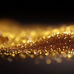 Abstract golden glitter texture background with sparkles
