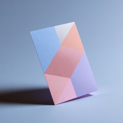 Minimalist geometric pattern with soft pastel hues creating a calming effect