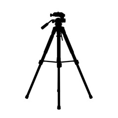 tripod on white background