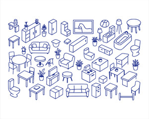 Furniture outline top