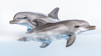 Fototapeta premium Blue Ocean Dolphin Journey
