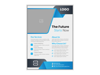 Modern Corporate Business Flyer Template, Professional Company Promotion Flyer Design Creative Marketing Flyer Layout Template.