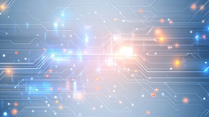 Abstract circuit technology background