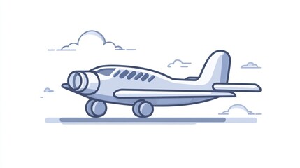 Vintage airplane illustration