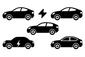 Obraz premium Electric vehicle fleet showcasing sustainable transportation and automotive innovation for ecofriendly mobility solutions and the future of green technology in the automotive industry