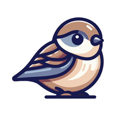 Obraz premium sparrow illustration design