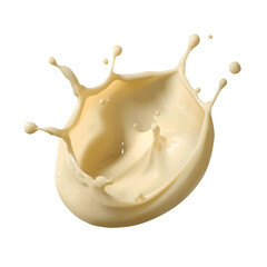 milk splash isolated on white