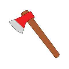 Axe Icon Flat Design.