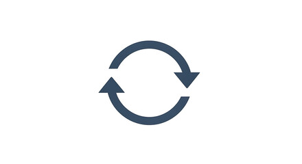 Circular arrows refresh icon vector illustration for website design and symbol