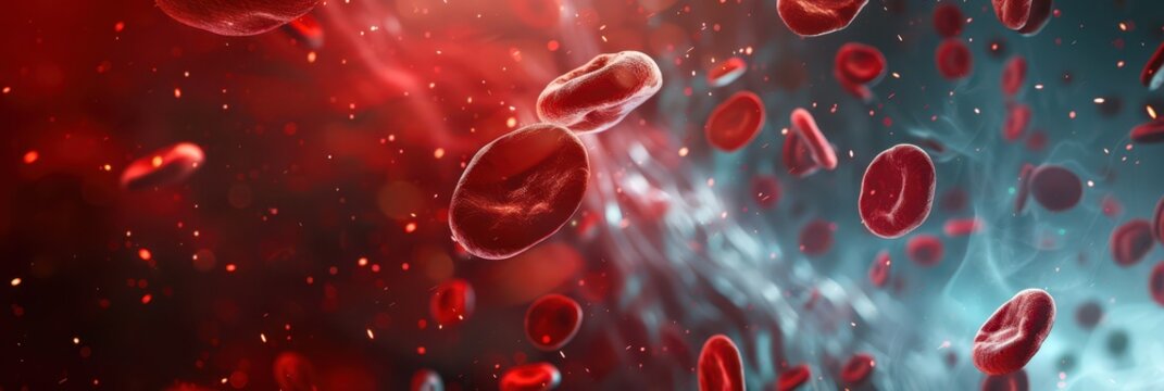 Awareness of thrombosis prevention and education for world thrombosis day campaign. Horizontal banner. Copy space. World Blood Donor Day. World hemophilia day