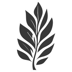 leaf nature illustration grey