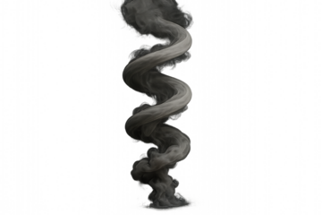 Smoke plume: A visually striking plume of smoke rises elegantly, its grayscale swirls suggesting both the raw power and ethereal beauty of uncontrolled release, forming a captivating visual effect.