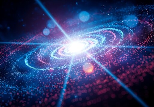 Dazzling cosmic galaxy swirl nebula bright stars space nebula exploding universe cosmic phenomenon